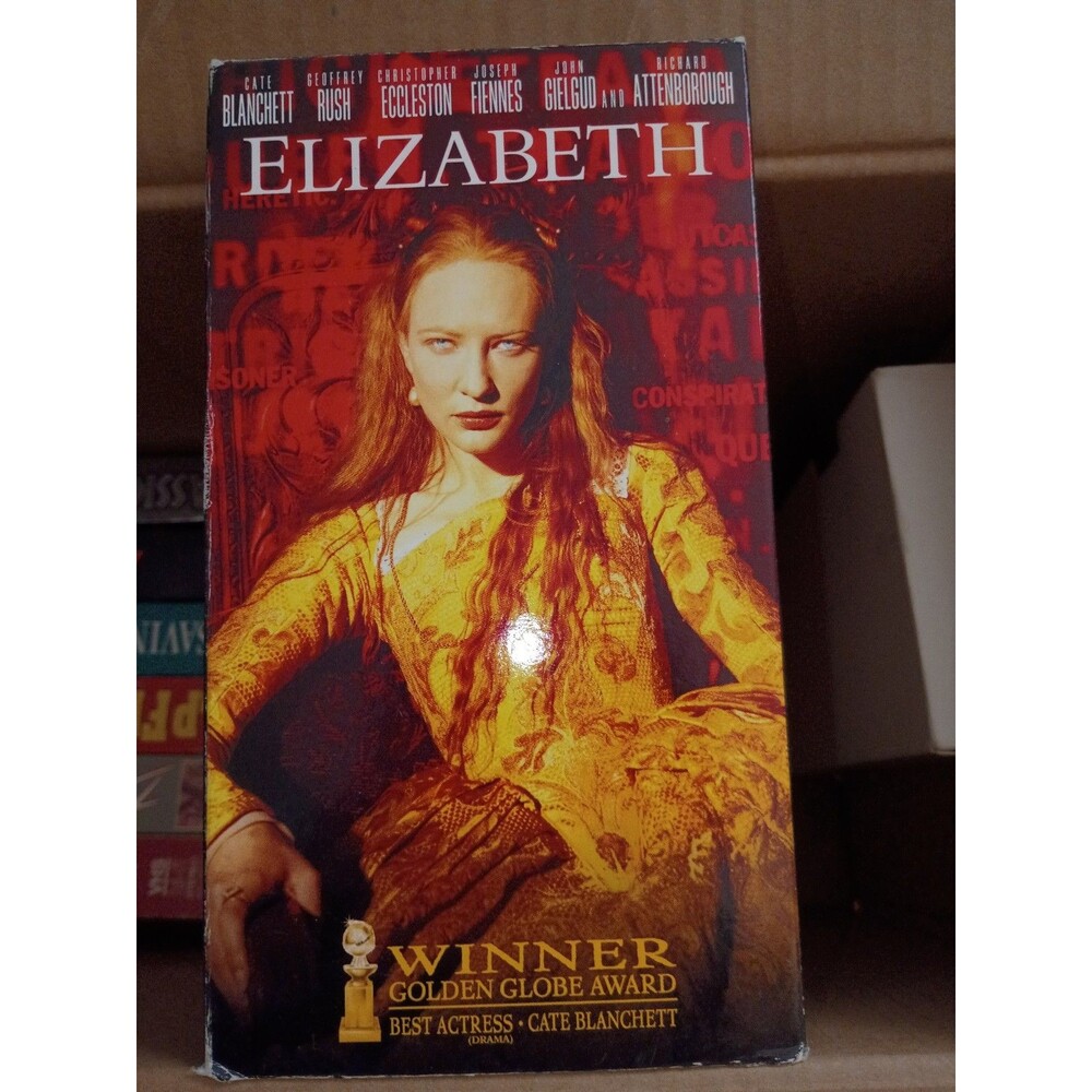 Elizabeth VHS 1999 Polygram Joseph Fiennes Cate Blanchett Geoffrey Rush